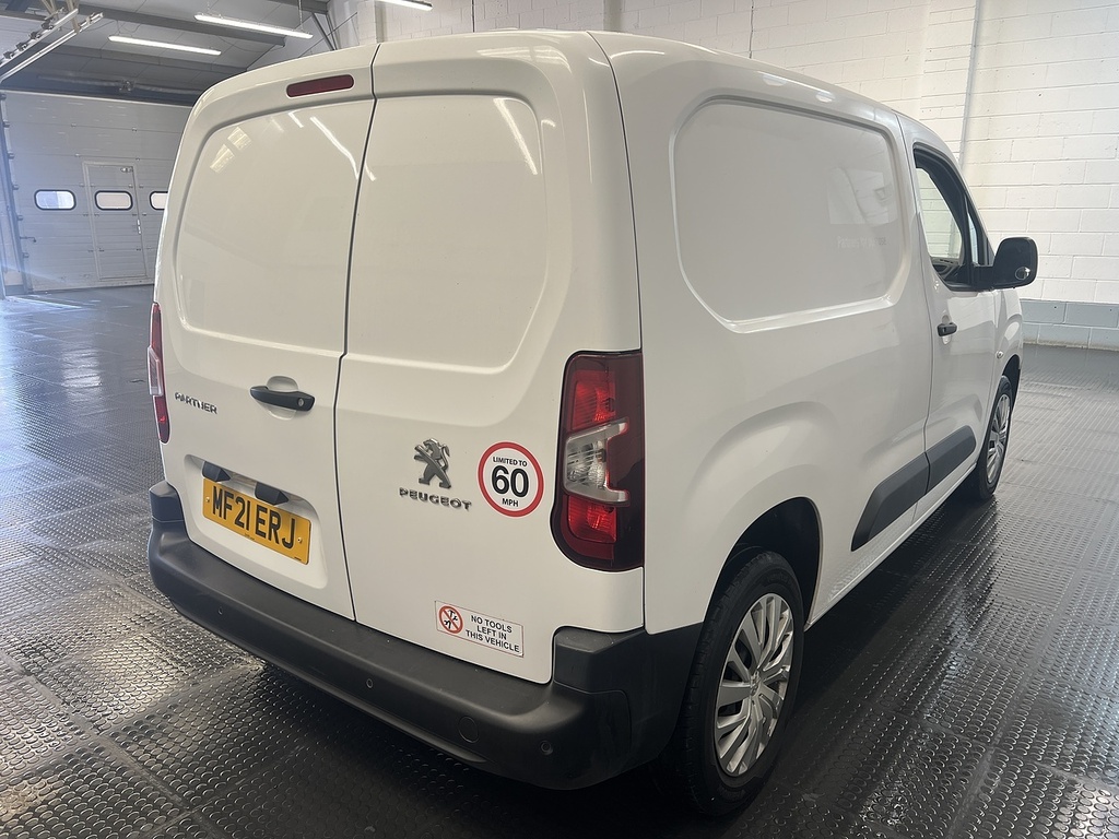 Peugeot Partner 1.5 Bluehdi 1000 Professional Standard Panel Van 5 White #3