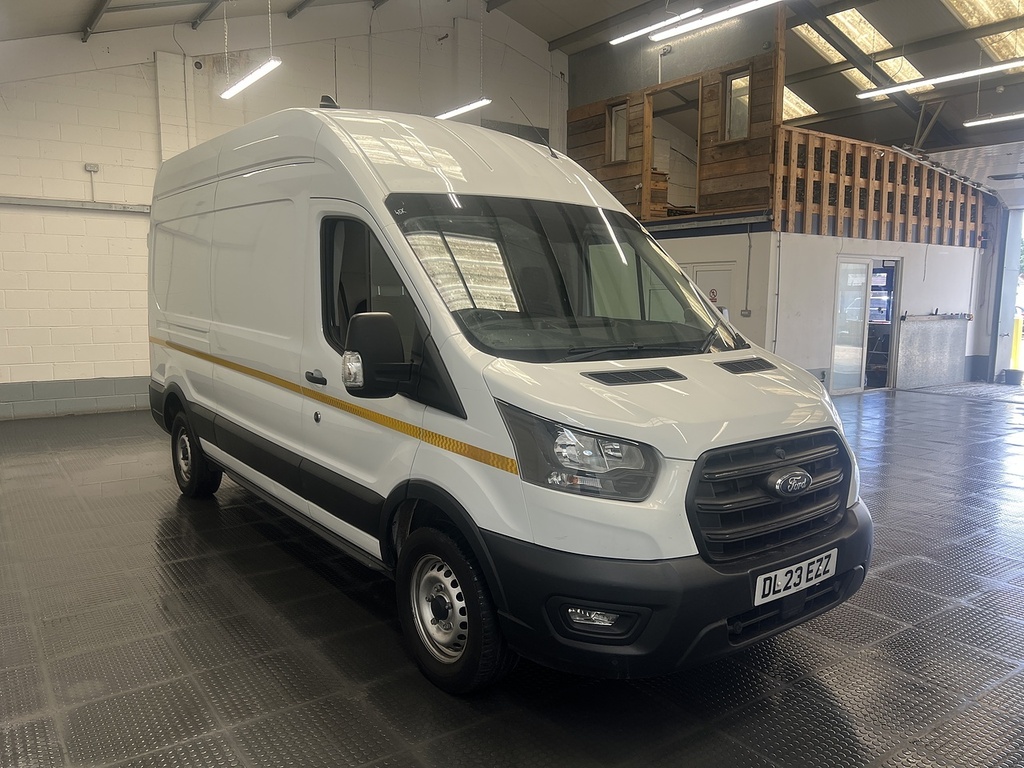 Ford Transit Custom 2.0 350 Ecoblue Leader Panel Van DL23EZZ White #4