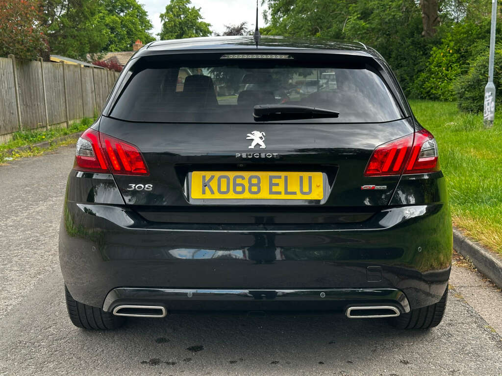 Peugeot 308 Hatchback 1.2 Puretech Gpf Gt Line Hatchback P KO68ELU Black #6