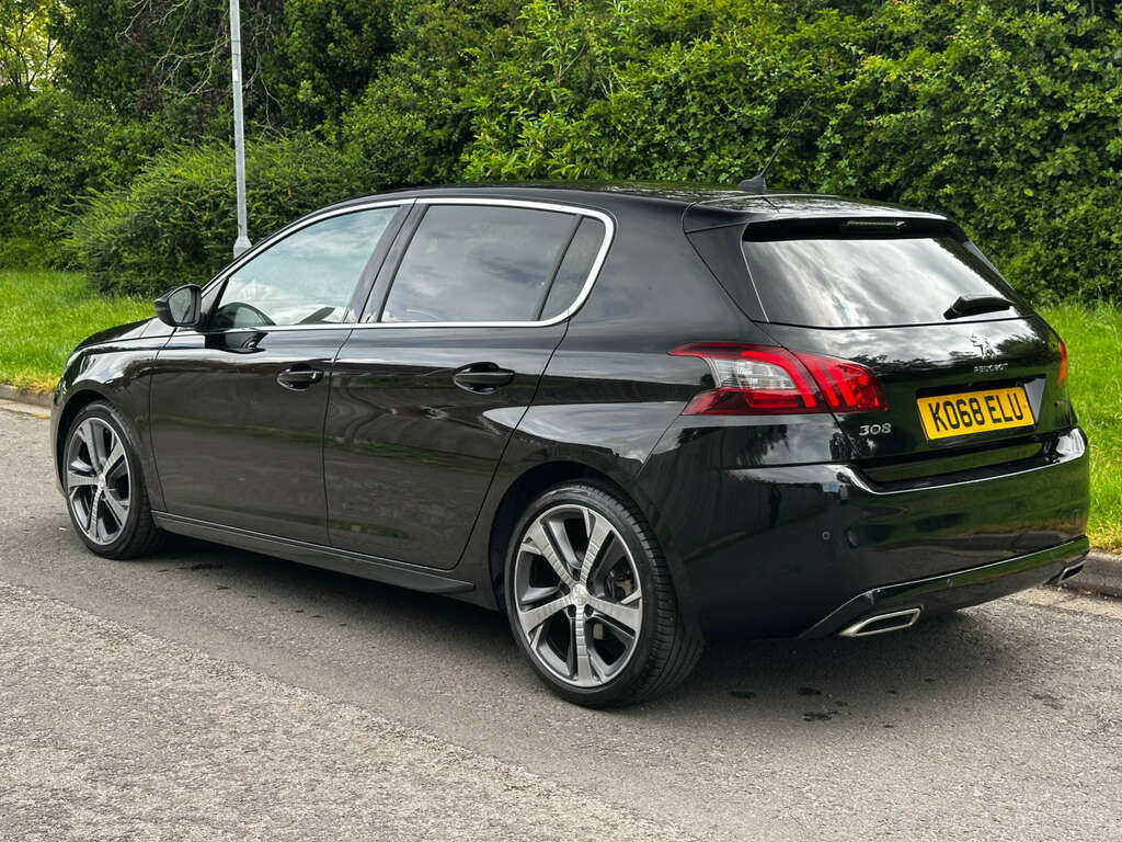 Peugeot 308 Hatchback 1.2 Puretech Gpf Gt Line Hatchback P KO68ELU Black #5