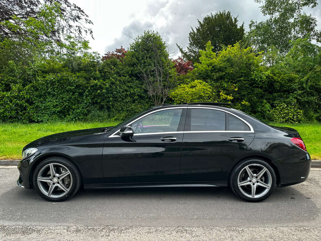 Mercedes-Benz C Class Saloon 2.1 C250 Bluetec Amg Line Saloon HJ64UAA Black #4
