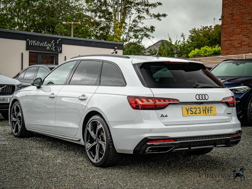 Audi A4 Avant Estate 2.0 Tdi 40 Black Edition S Tronic Quattro E YS23HVF White #4