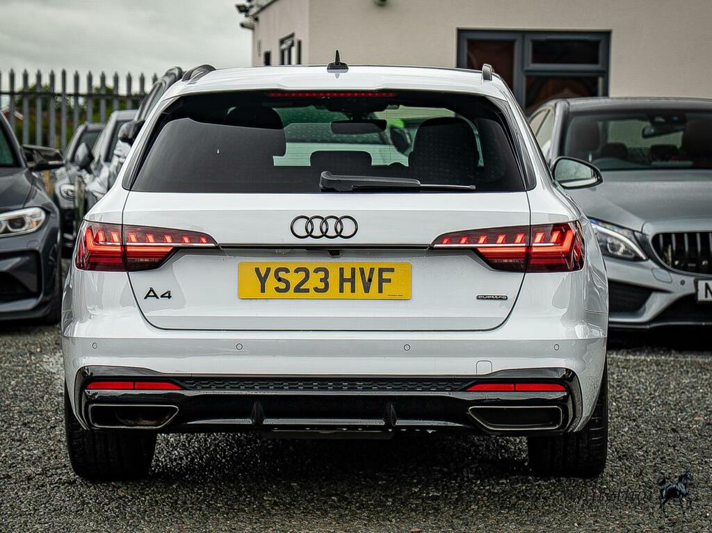 Audi A4 Avant Estate 2.0 Tdi 40 Black Edition S Tronic Quattro E YS23HVF White #5