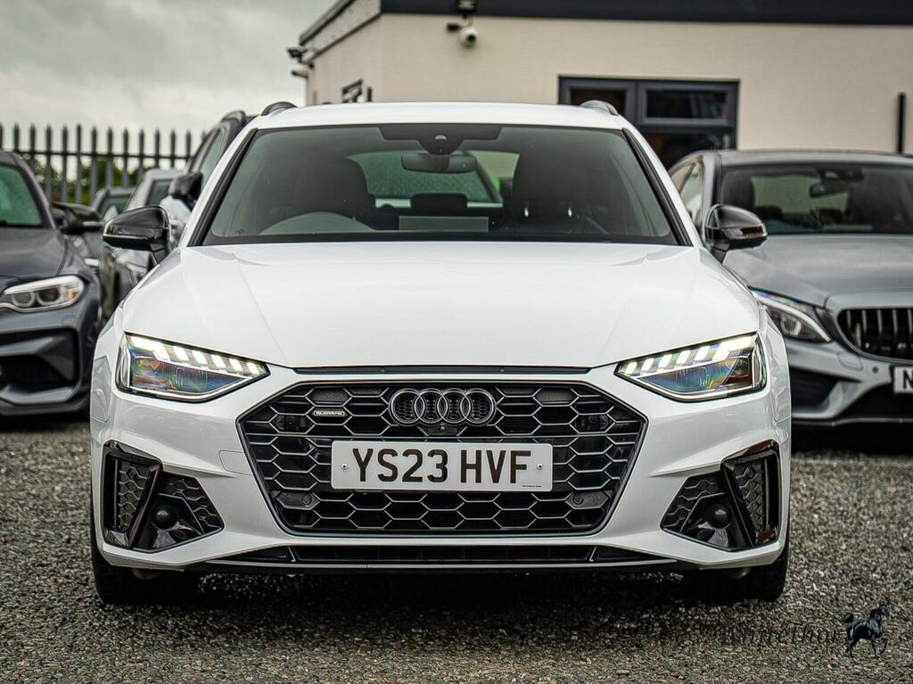 Audi A4 Avant Estate 2.0 Tdi 40 Black Edition S Tronic Quattro E YS23HVF White #2