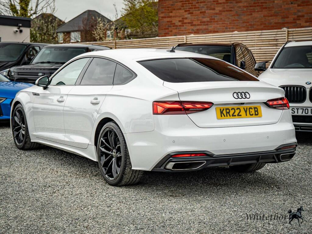 Audi A5 Hatchback 2.0 Tdi 35 S Line Sportback S Tronic Eur KR22YCB White #4