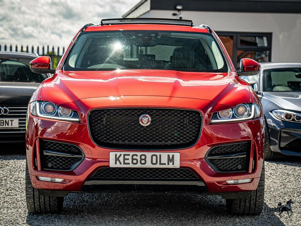 Jaguar F-Pace Suv 2.0 P300 R-sport Awd Euro 6 Ss 20 KE68OLM Red #2