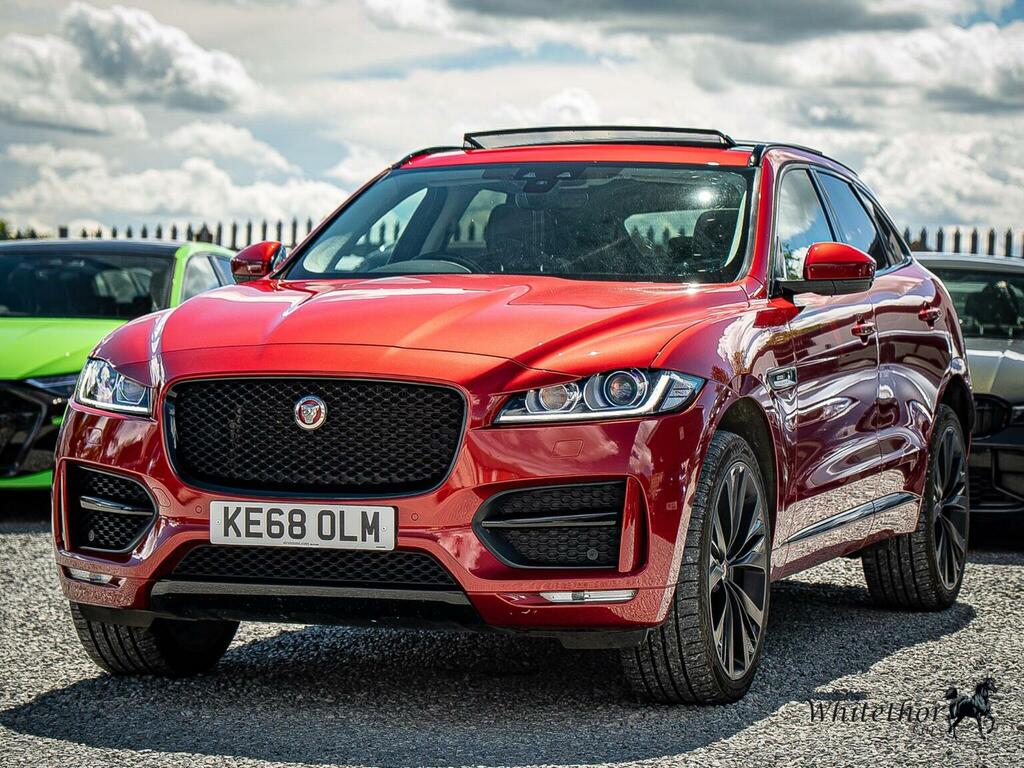 Jaguar F-Pace Suv 2.0 P300 R-sport Awd Euro 6 Ss 20 KE68OLM Red #3