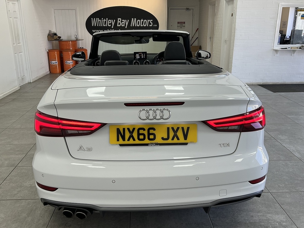 Audi A3 Cabriolet Tdi S Line White #4