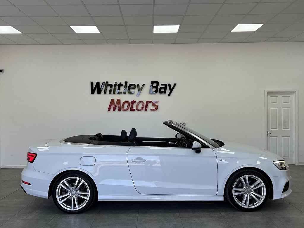 Audi A3 Cabriolet Tdi S Line White #2