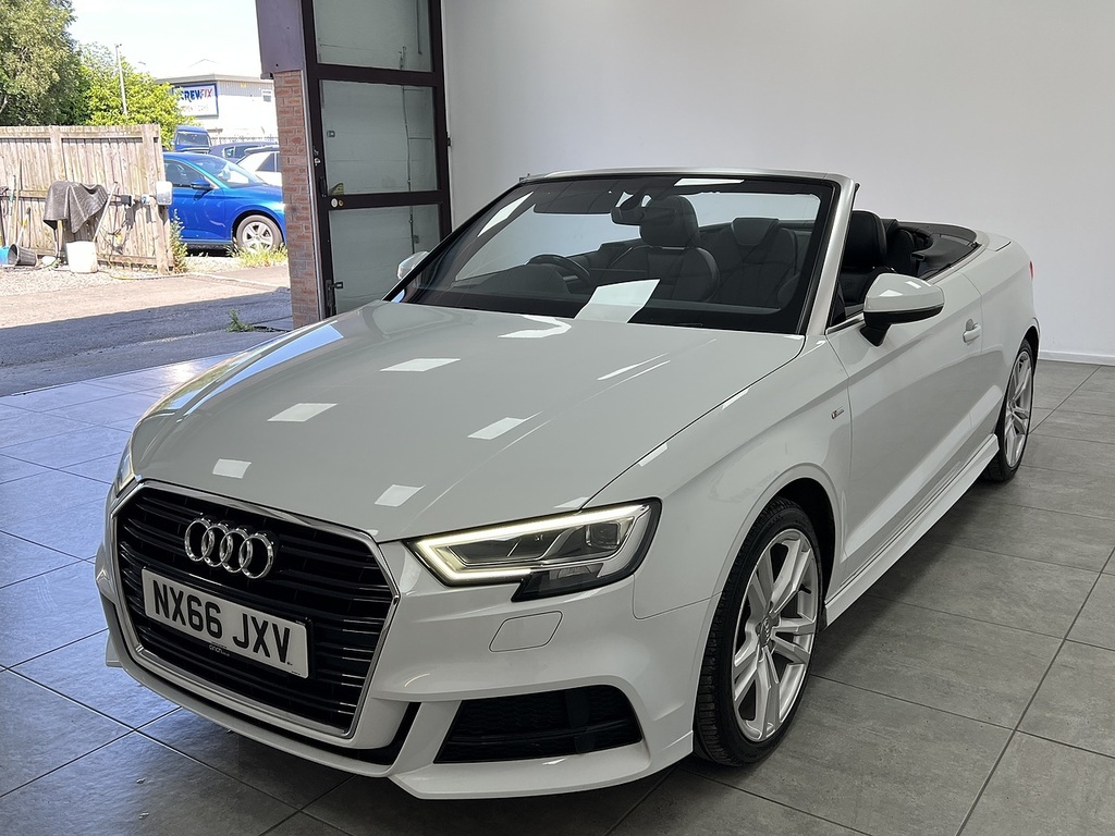 Audi A3 Cabriolet Tdi S Line White #6