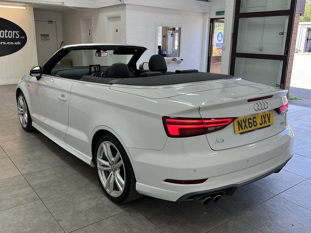 Audi A3 Cabriolet Tdi S Line White #5