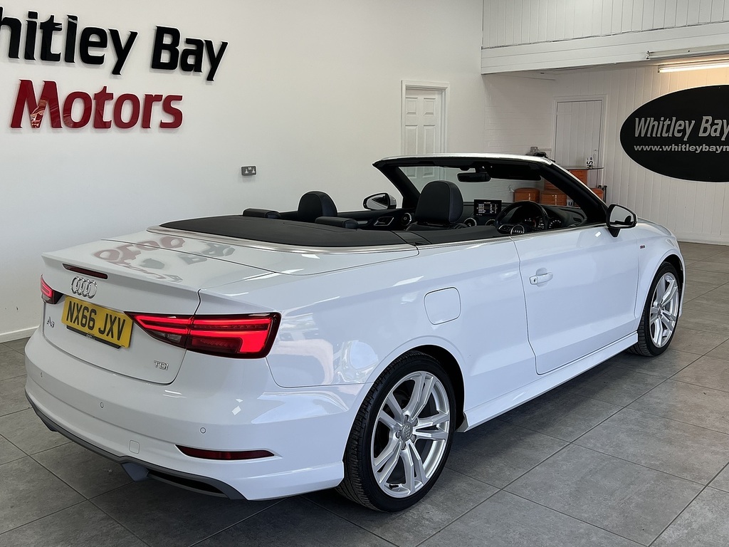 Audi A3 Cabriolet Tdi S Line White #3