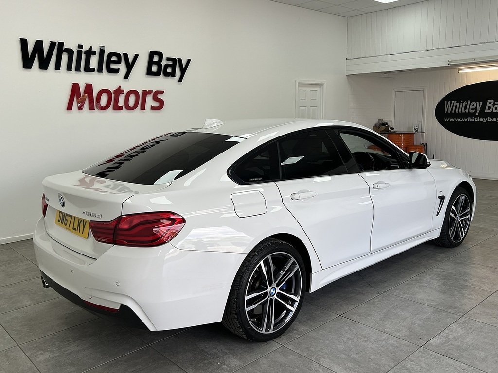 BMW 4 Series Gran Coupe 435D M Sport White #3