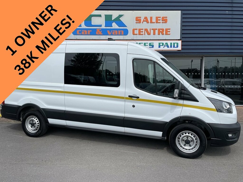 Ford Transit Custom 2.0 350 Ecoblue Leader Panel Van HJ23UST White