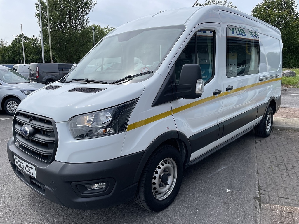 Ford Transit Custom 2.0 350 Ecoblue Leader Panel Van HJ23UST White #4