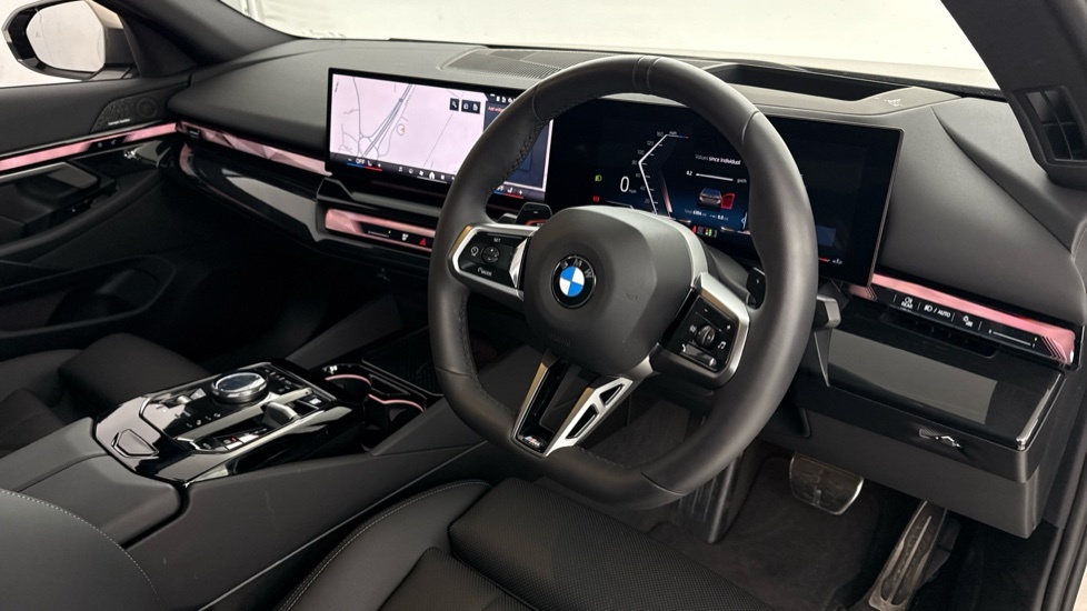 BMW 5 Series 530E M Sport Touring White #6