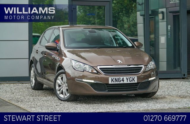 Peugeot 308 2014 1.2 E-thp Puretech Active Hatchback Petro Brown