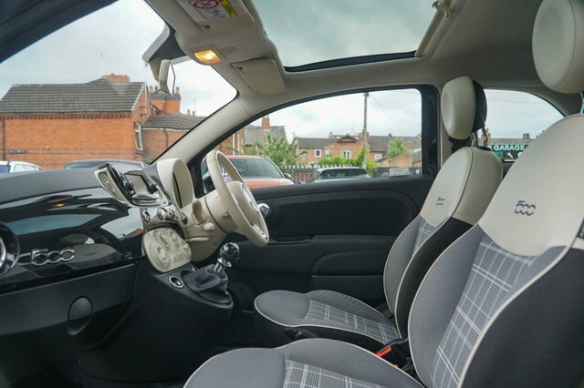Fiat 500 2019 1.2 Lounge Hatchback Euro 6 Black #2
