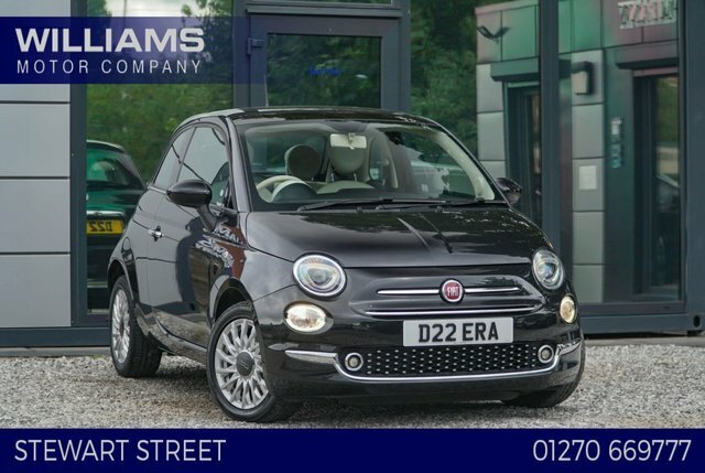 Fiat 500 2019 1.2 Lounge Hatchback Euro 6 Black