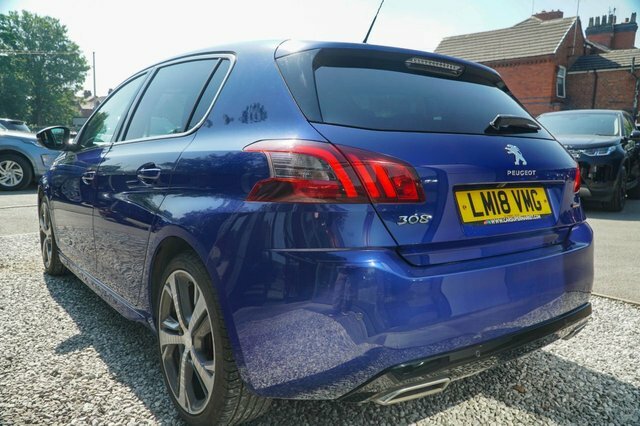 Peugeot 308 2018 1.2 Puretech Gt Line Hatchback Man Blue #5