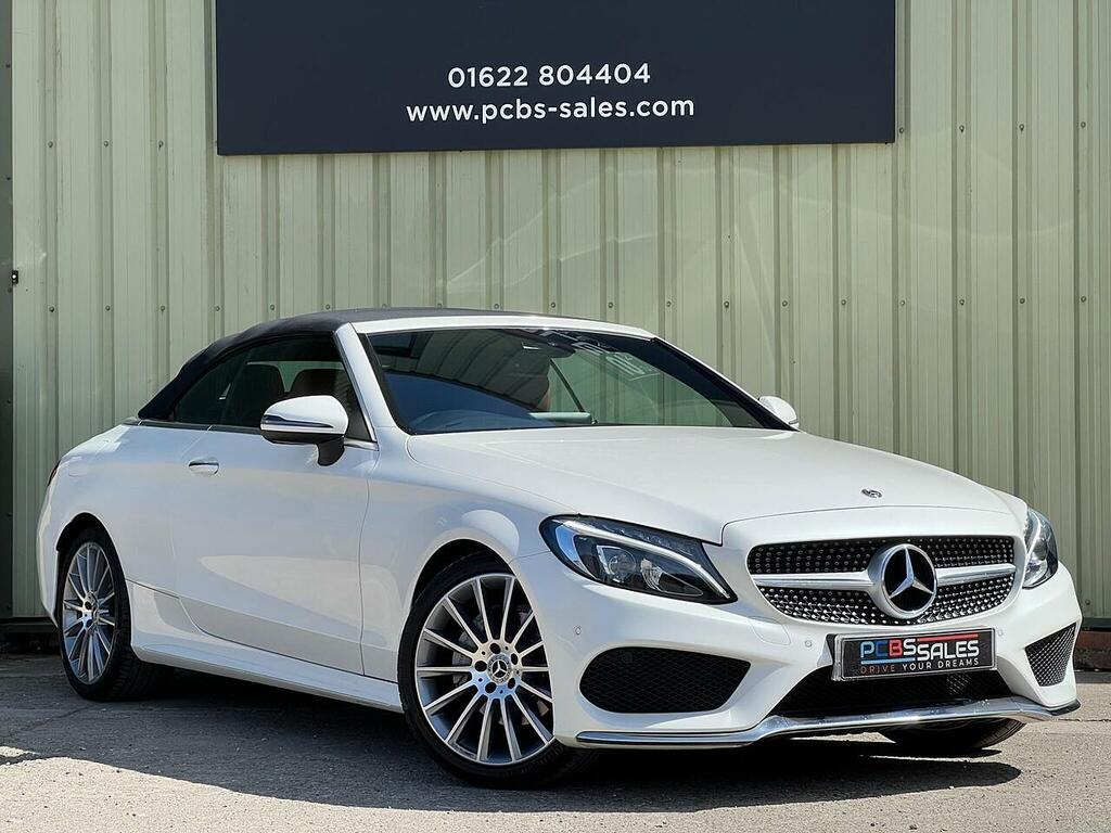 Mercedes-Benz C Class 2.0 C200 Amg Line Premium Plus Cabriolet Pet White #5