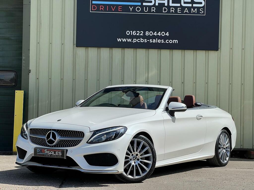 Mercedes-Benz C Class 2.0 C200 Amg Line Premium Plus Cabriolet Pet White #6