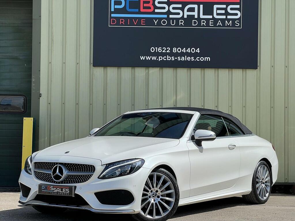 Mercedes-Benz C Class 2.0 C200 Amg Line Premium Plus Cabriolet Pet White #2