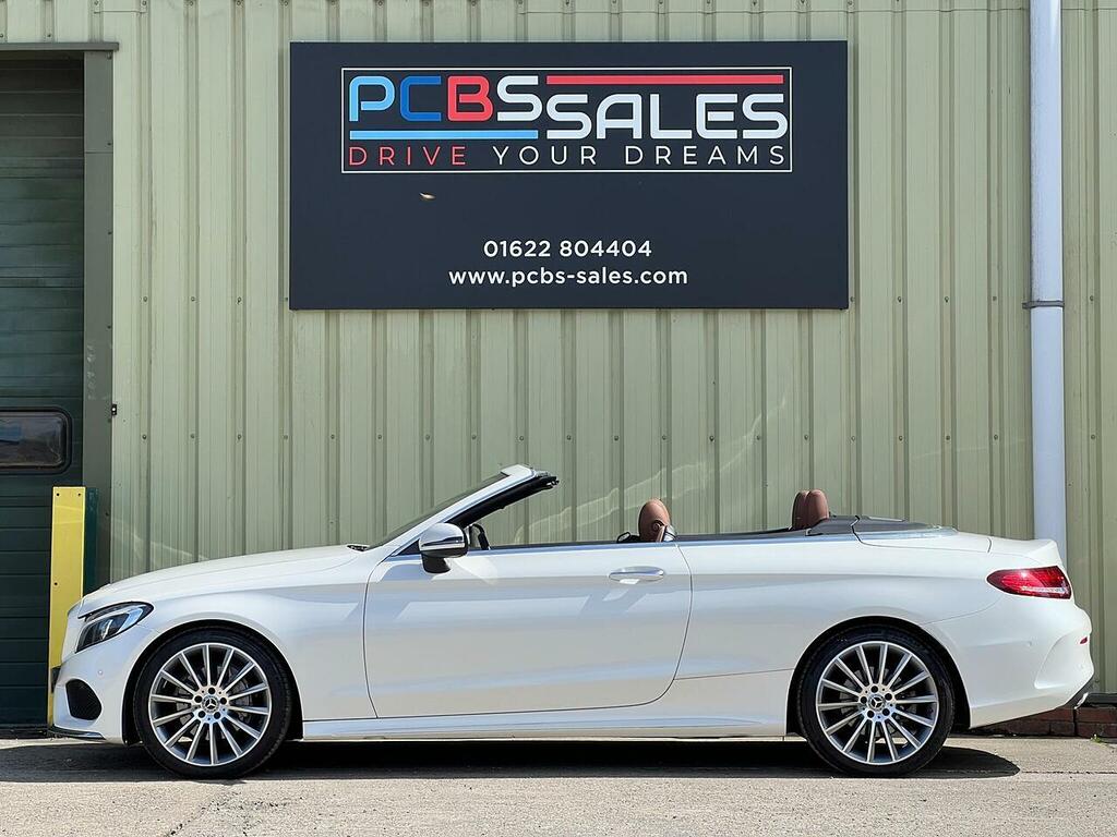 Mercedes-Benz C Class 2.0 C200 Amg Line Premium Plus Cabriolet Pet White #4