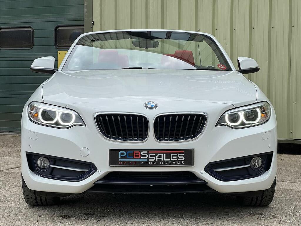 BMW 2 Series 2.0 220D Sport Convertible Euro 6 White #2