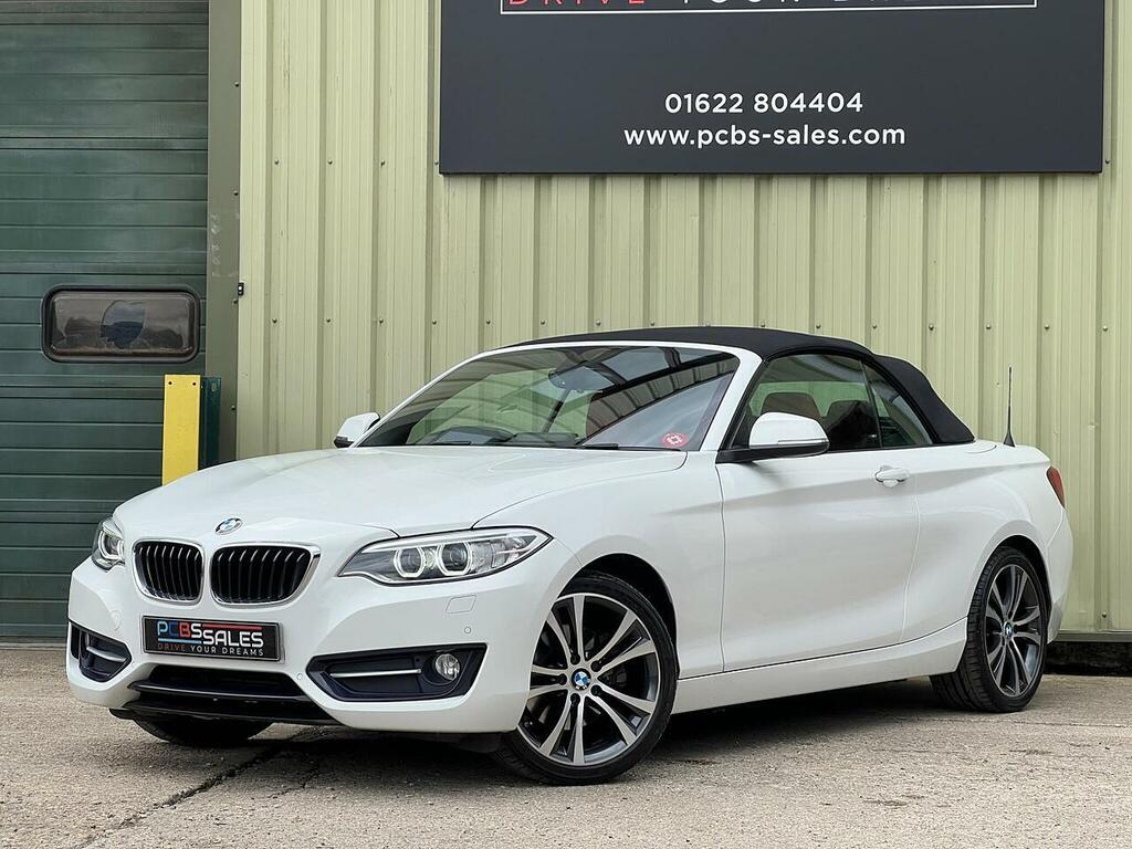 BMW 2 Series 2.0 220D Sport Convertible Euro 6 White #3