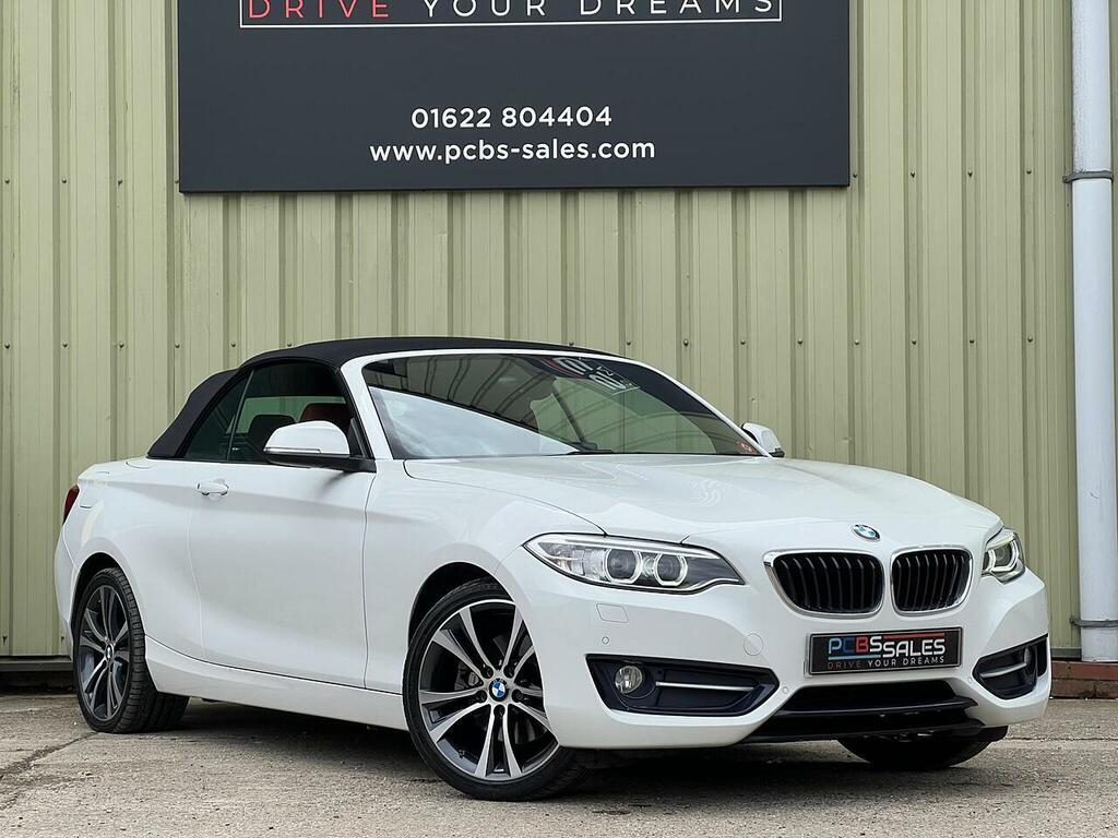 BMW 2 Series 2.0 220D Sport Convertible Euro 6 White #5