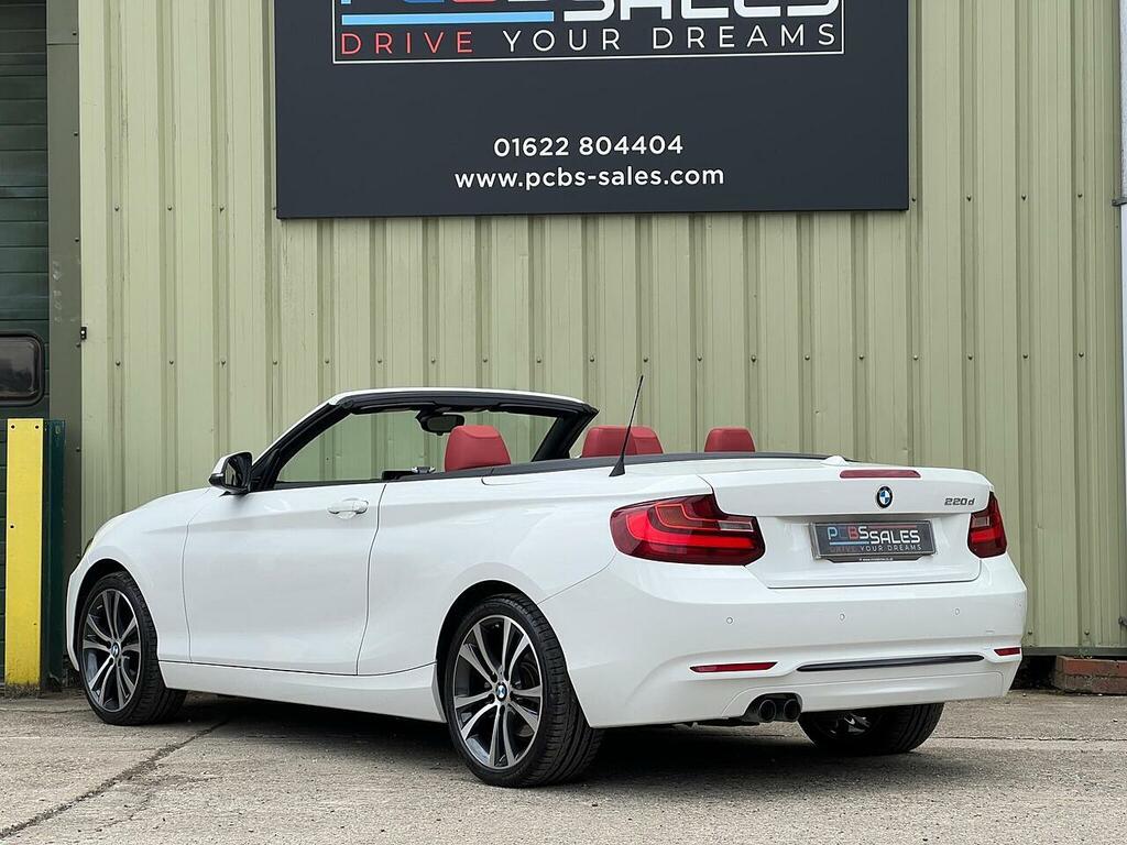 BMW 2 Series 2.0 220D Sport Convertible Euro 6 White #4