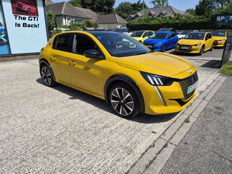 Peugeot e-208 100Kw Gt Premium 50Kwh - 2022 22 EX22LMJ Yellow