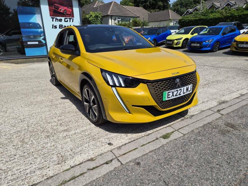 Peugeot e-208 100Kw Gt Premium 50Kwh - 2022 22 EX22LMJ Yellow #5