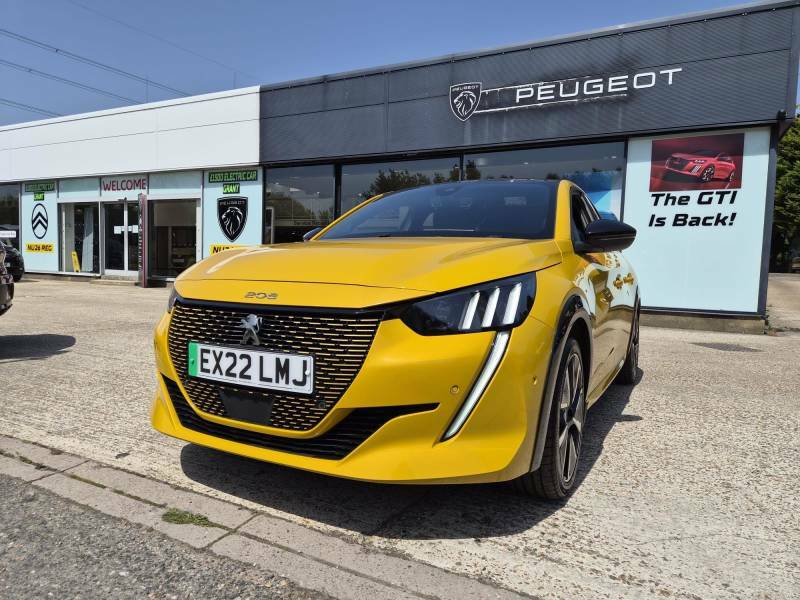 Peugeot e-208 100Kw Gt Premium 50Kwh - 2022 22 EX22LMJ Yellow #2