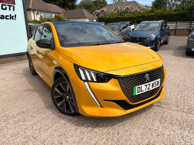 Peugeot e-208 100Kw Gt 50Kwh - 2023 72 Yellow #5