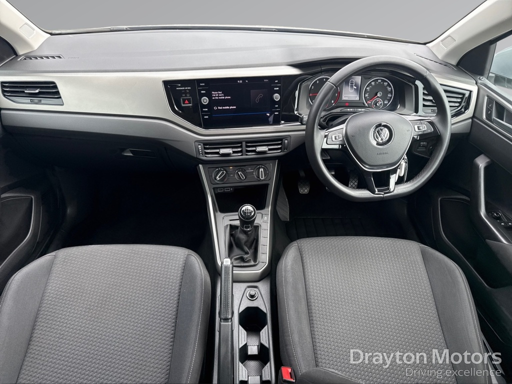 Volkswagen Polo 1.0 Se Hatchback FY68DVA Silver #2