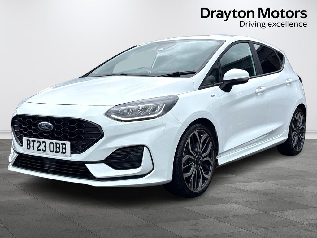 Ford Fiesta 1.0T Ecoboost Mhev St Line X Edition Hatchback BT23OBB White #3