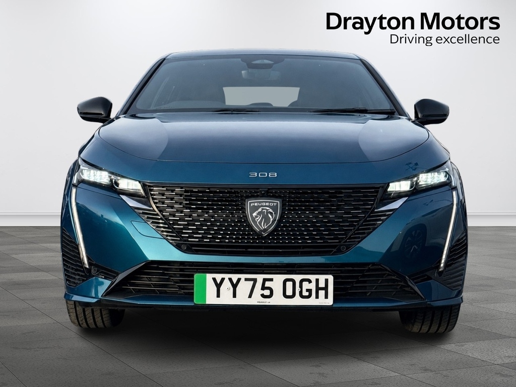 Peugeot 308 54Kwh Gt Hatchback YY75OGH Blue #3