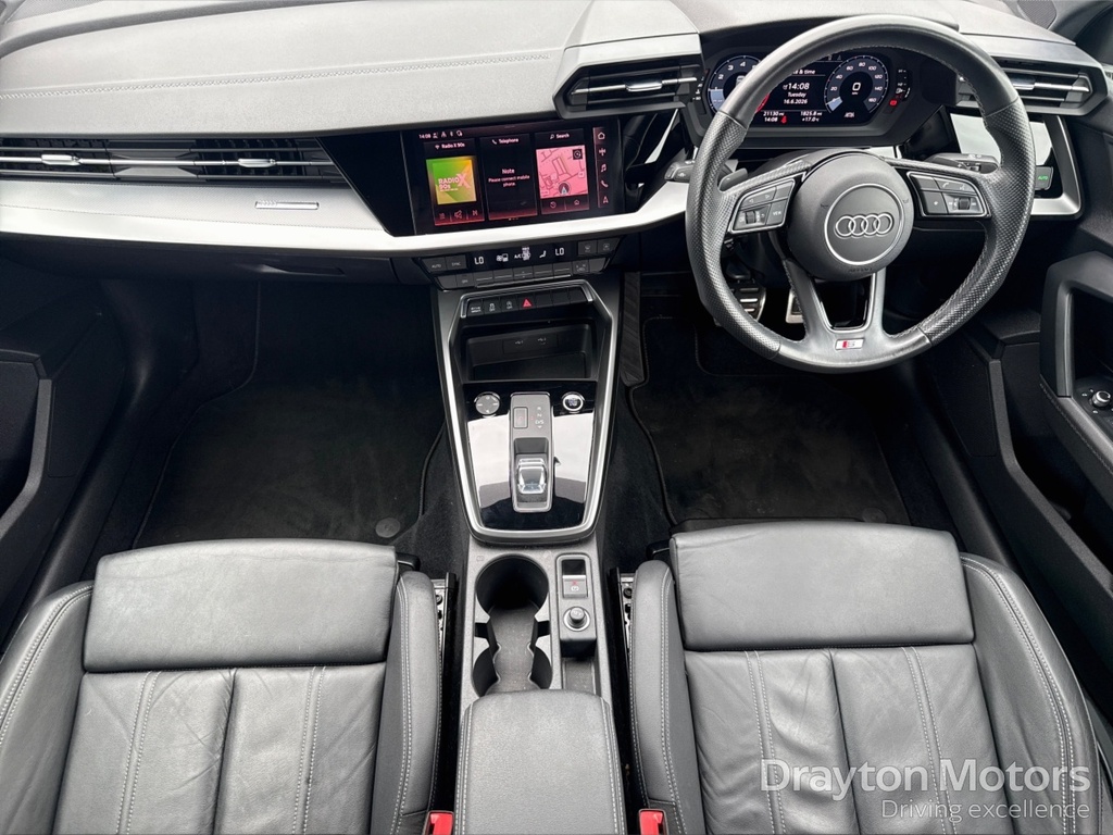 Audi A3 1.0 Tfsi 30 S Line Saloon S Tronic MK72BHD White #2