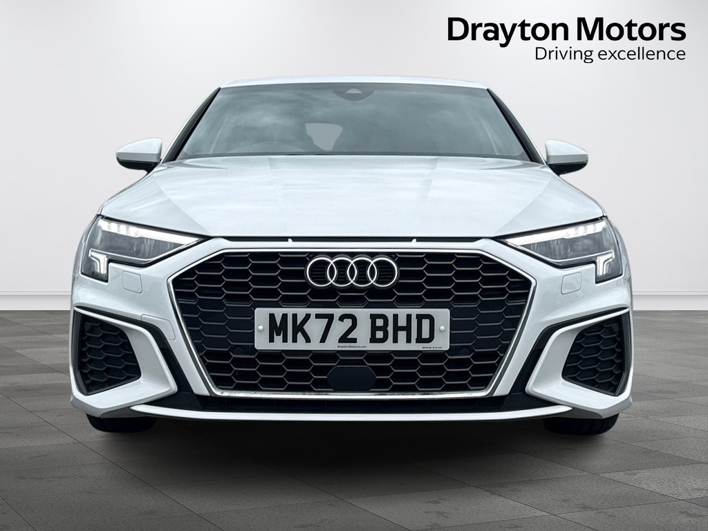 Audi A3 1.0 Tfsi 30 S Line Saloon S Tronic MK72BHD White #3