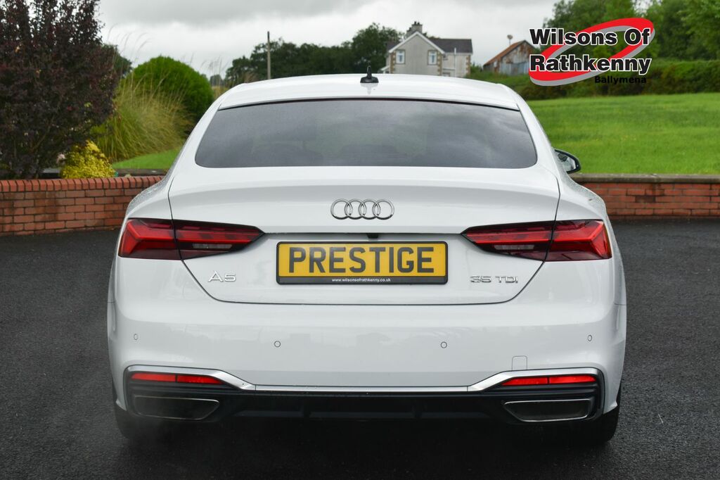 Audi A5 Hatchback RE23KTX White #4