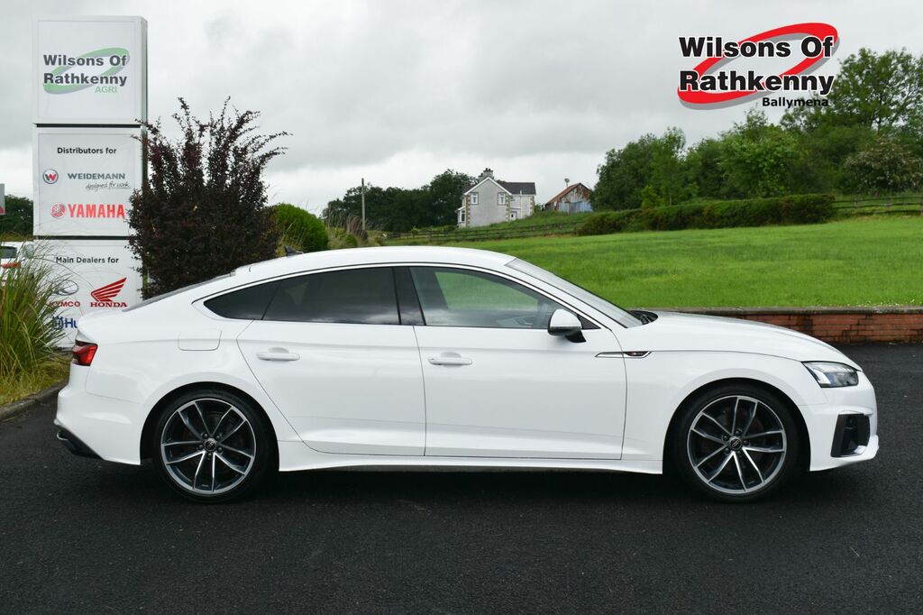 Audi A5 Hatchback RE23KTX White #2