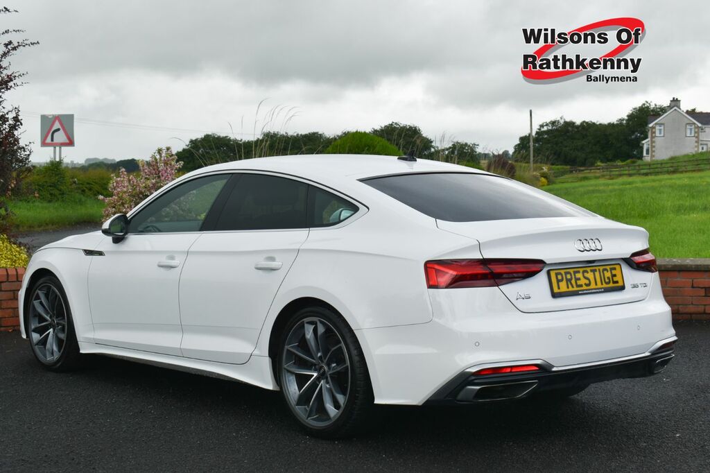 Audi A5 Hatchback RE23KTX White #5