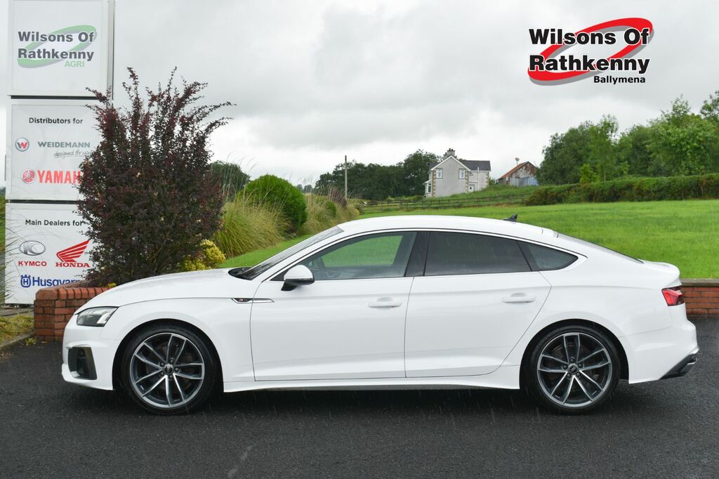 Audi A5 Hatchback RE23KTX White #6