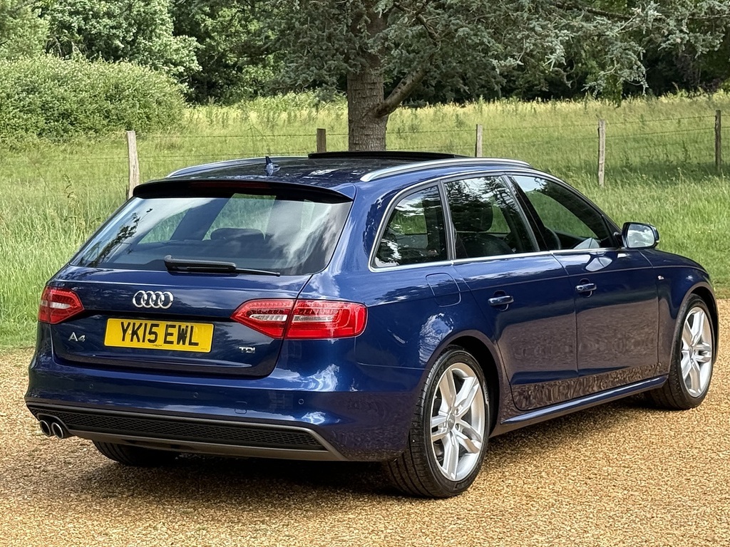 Audi A4 Avant Tdi S Line YK15EWL Blue #3