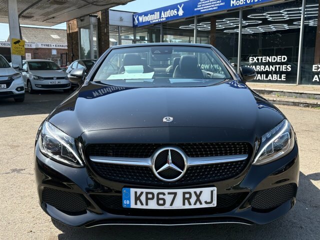 Mercedes-Benz C Class C200 Sport Cabriolet KP67RXJ Black #2