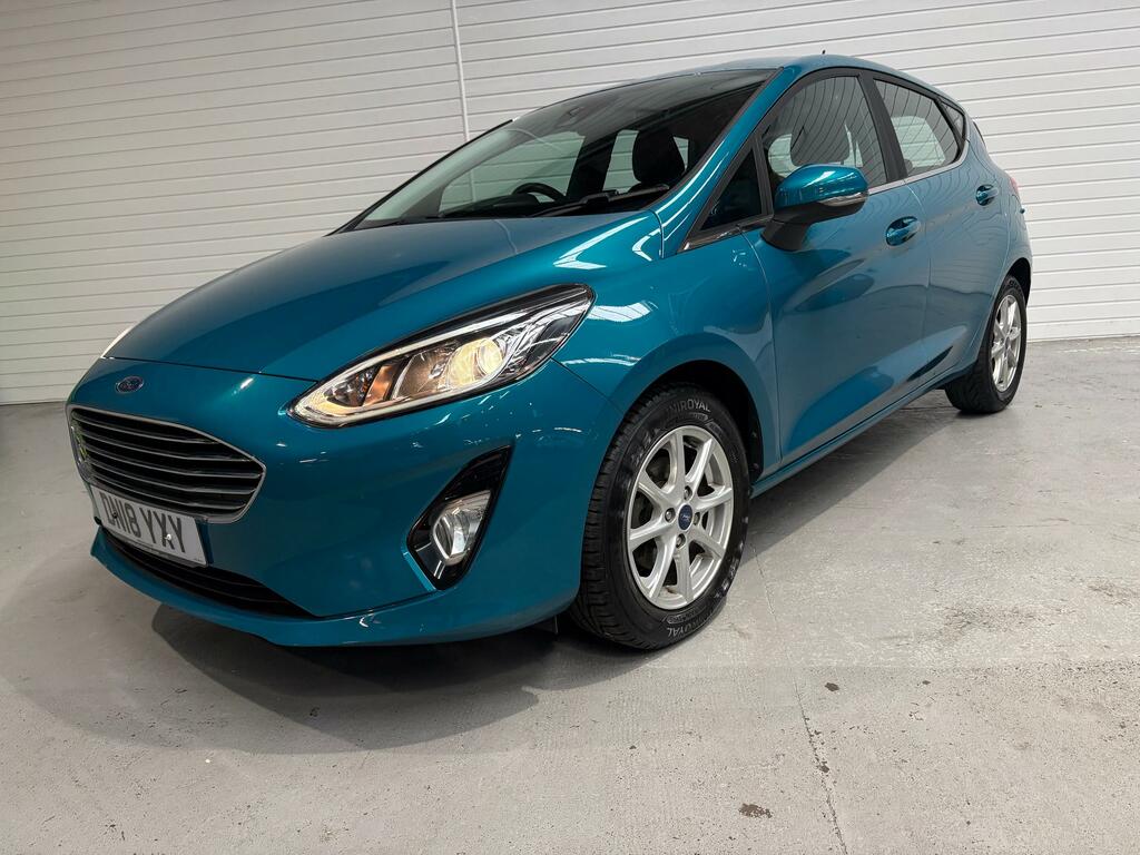 Ford Fiesta 1.0T Ecoboost Zetec Hatchback Eu DN18YXY Blue #3
