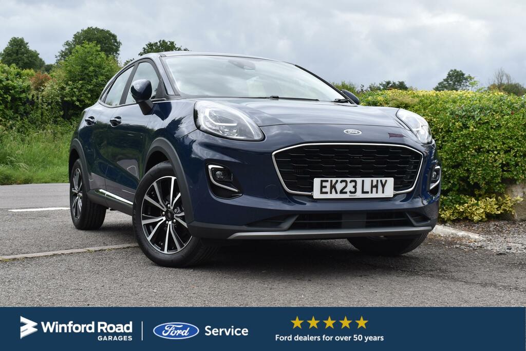 Ford Puma 1.0T Ecoboost Mhev Titanium Suv Hybrid EK23LHY Blue