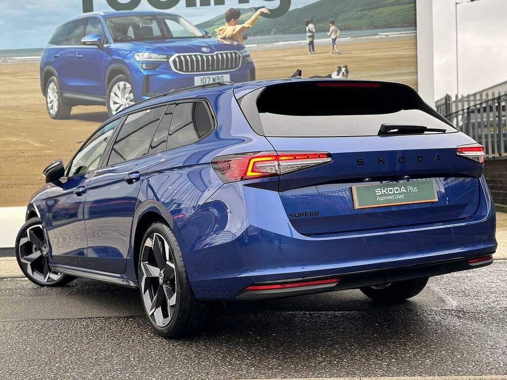 Skoda Superb 2.0 Tdi Sportline Estate Dsg Euro 6 S Blue #3